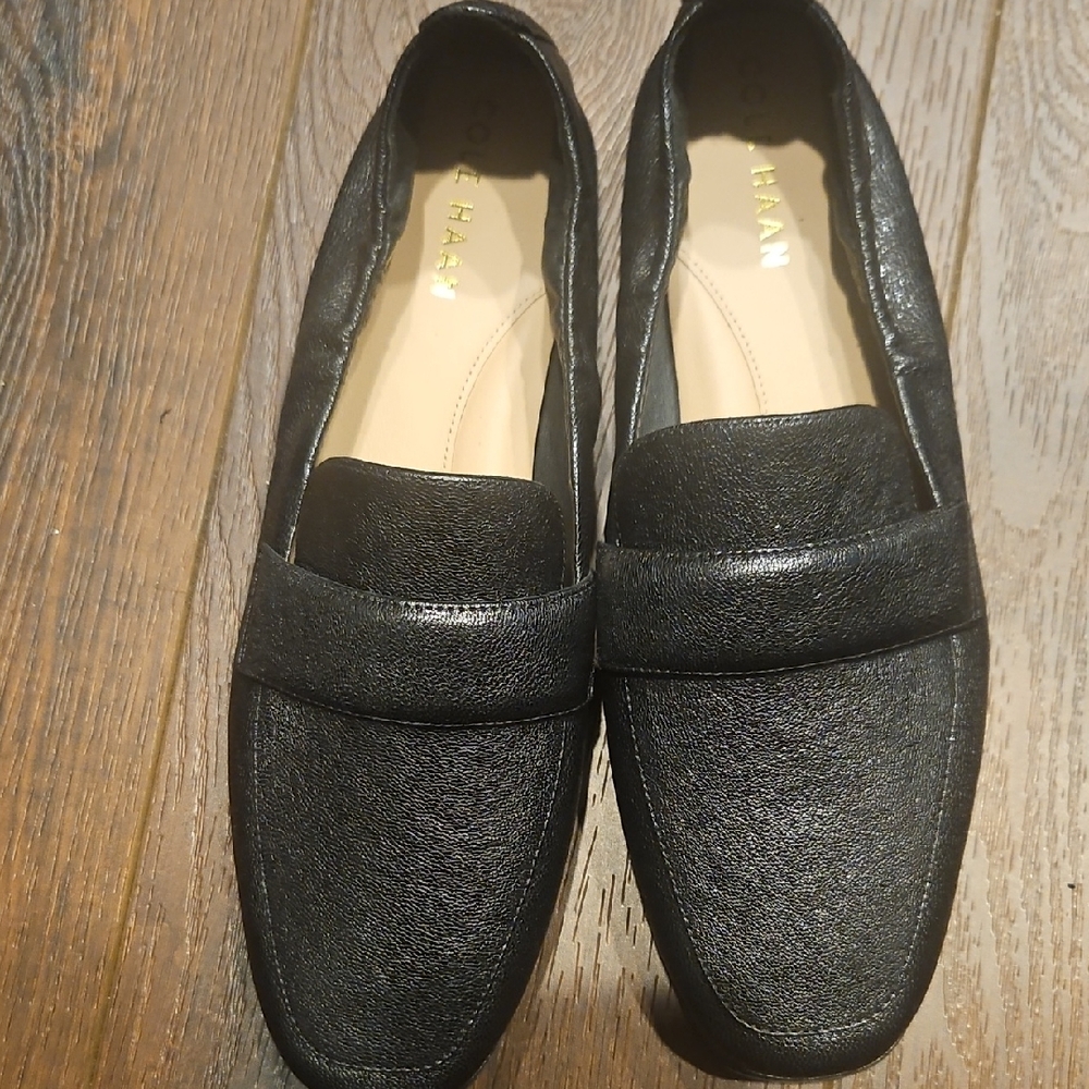 Cole Haan Women's Black Leather Loafers